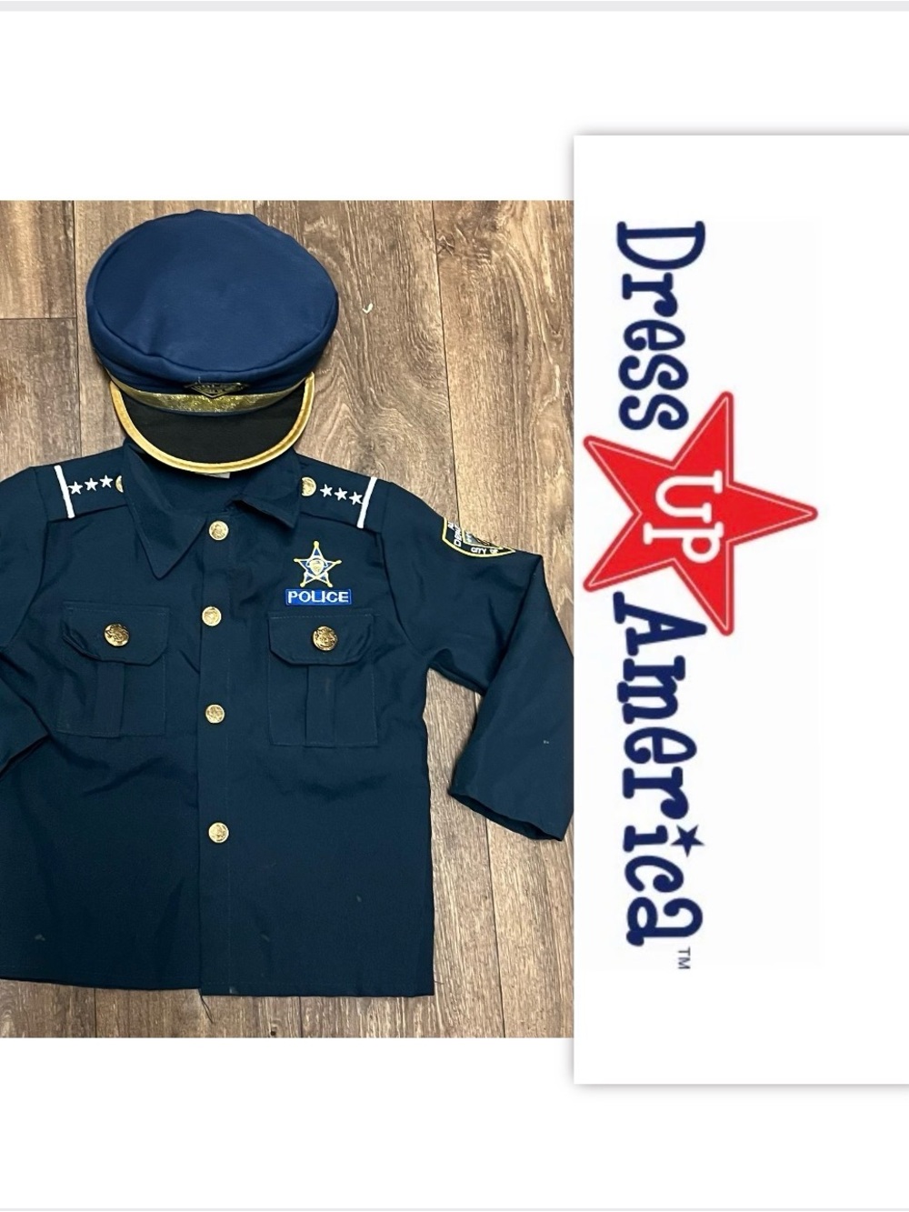 Dress Up America Police Officer for Pretend Play Costume Set